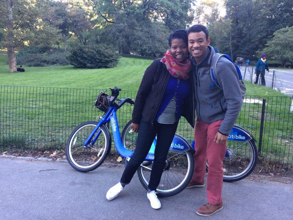 Biking in Central Park